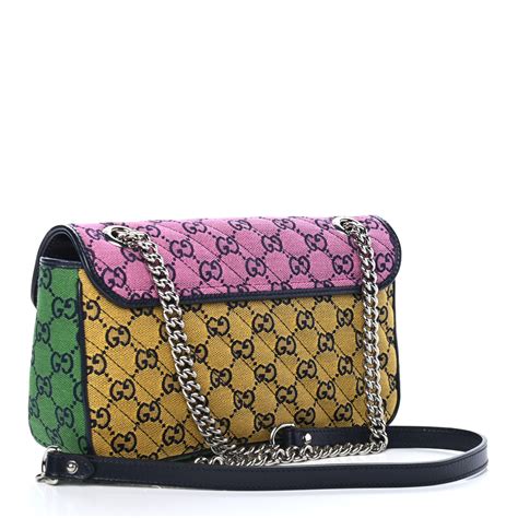 gucci gg marmont multicolor small shoulder bag|gucci marmont small price.